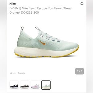NIKE REACT ESCAPE RUN FLYKNIT BARELY GREEN